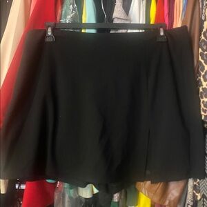 Chic Black Flared Skirt
